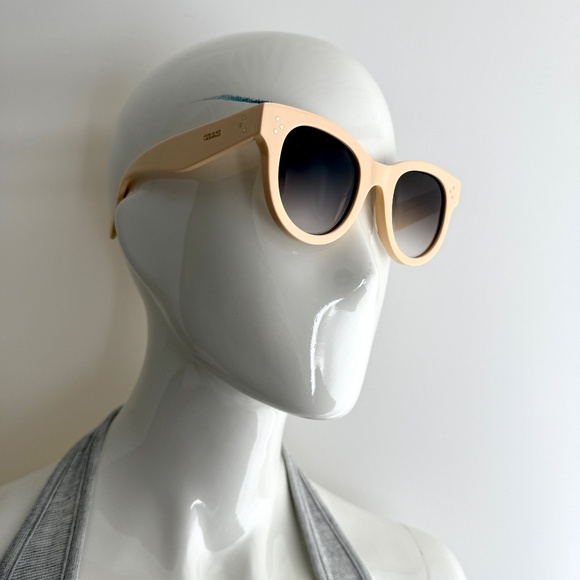 CELINE CL4003 Light Beige Acetate Classic Sunglasses main image 7